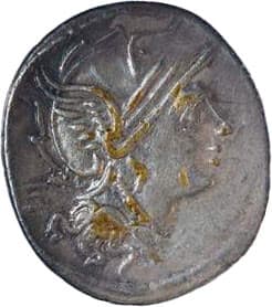 RRC | 327/1 | Denarius Serratus | RRC 327/1 — Obverse