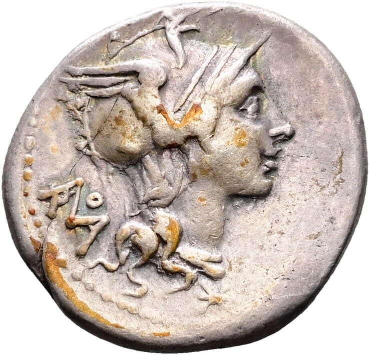 RRC | 294/1 | Denarius Serratus | RRC 294/1 — Obverse